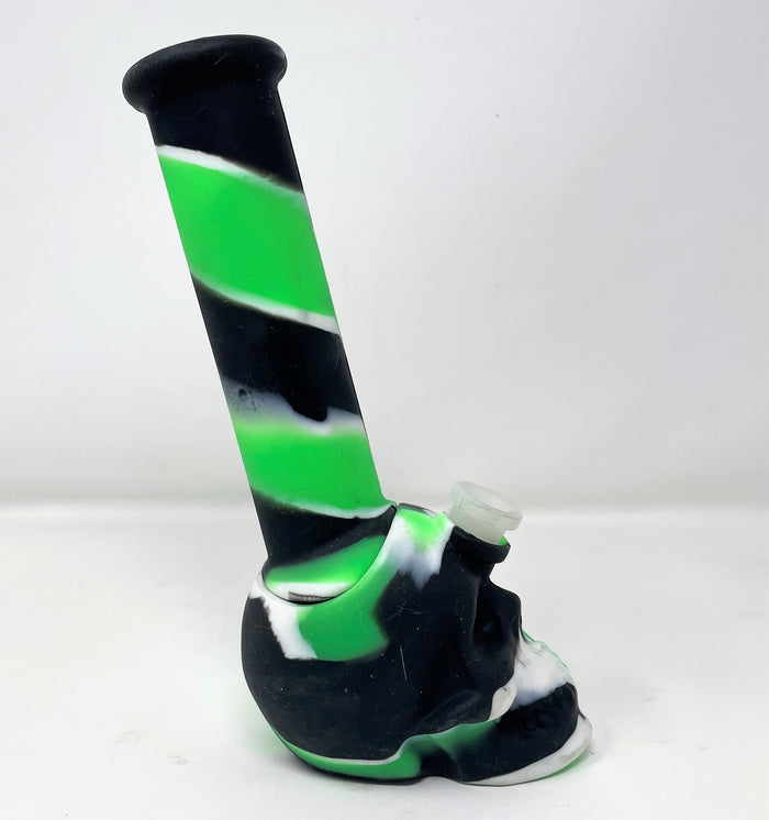 Best Silicone Skull Design 9" Bong Unbreakable Detachable 2 - Bowls