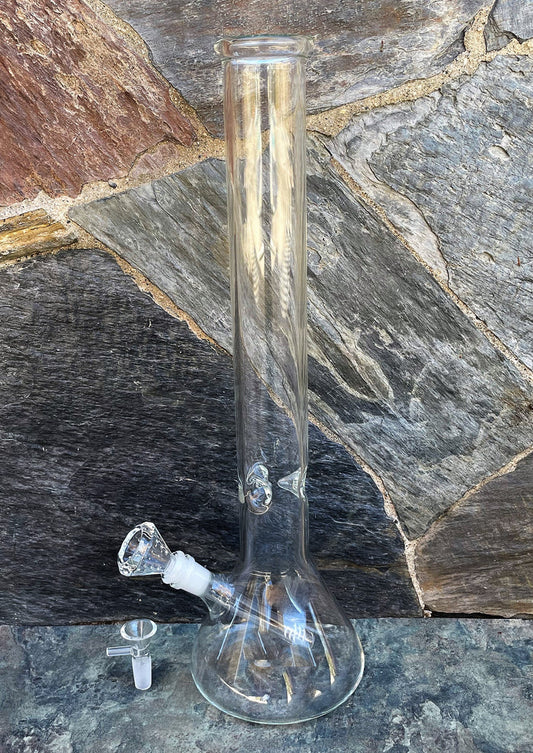 Best Thick Clear Glass 18" Beaker Bong 2 - Bowls