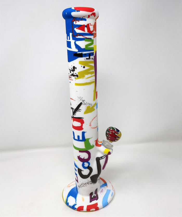 Best Thick Silicone Unbreakable Straight 14" Bong 14mm Male Bowl