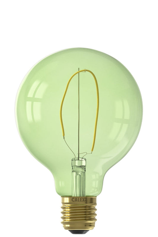 Calex Nora Emerald Green LED Bulb - E27 - G95 - 4W - Dimmable