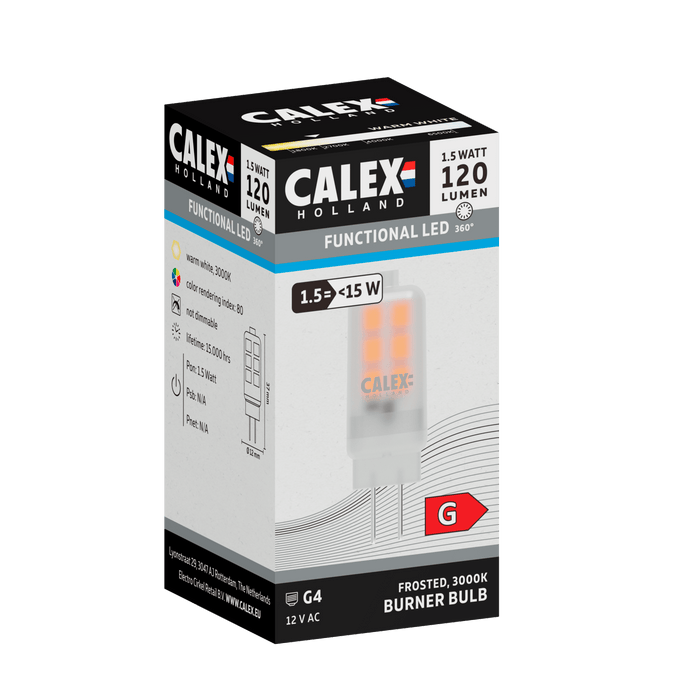 Calex SMD Burner LED Lamp - G4 - 12V - White