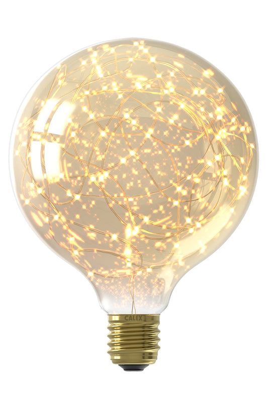 Calex Stars Bulb - E27 - G125 - Gold - 1.5W