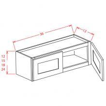 36″ Charleston Saddle Wall Cabinet – RTA Direct