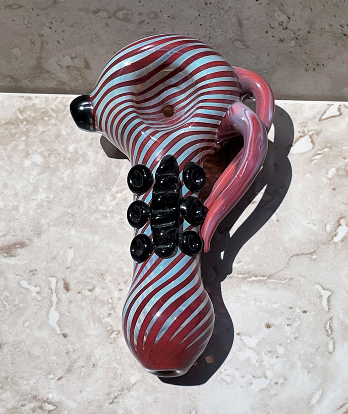 Collectible Thick Glass Best 5" hand Spoon Bowl Pipe Unique Design