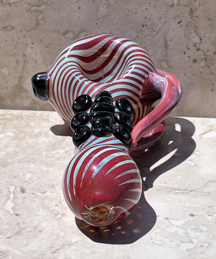 Collectible Thick Glass Best 5" hand Spoon Bowl Pipe Unique Design