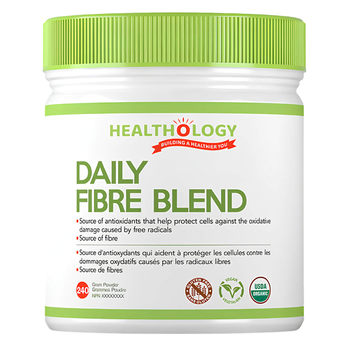Container of Healthology Daily Fibre Blend 240g Powder