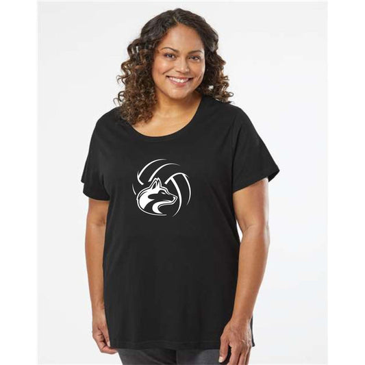 DCHS Volleyball Curvy Ladies Tee- 4 Designs