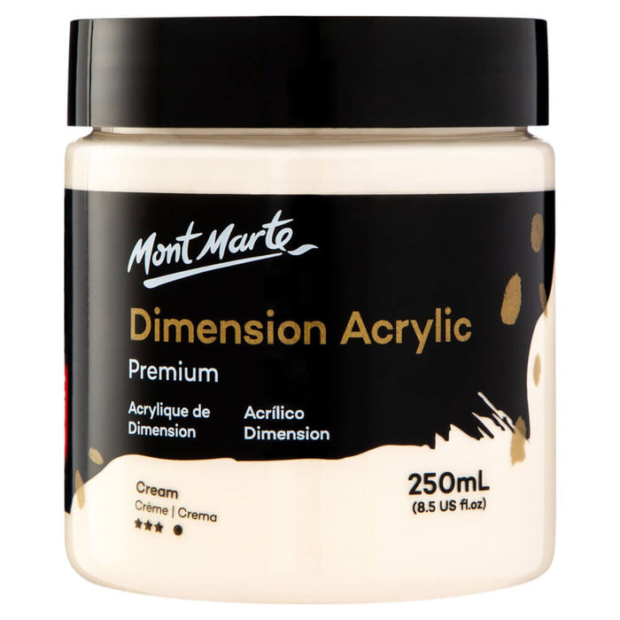 Dimension Acrylic Premium 250ml (8.5 US fl.oz) - Cream