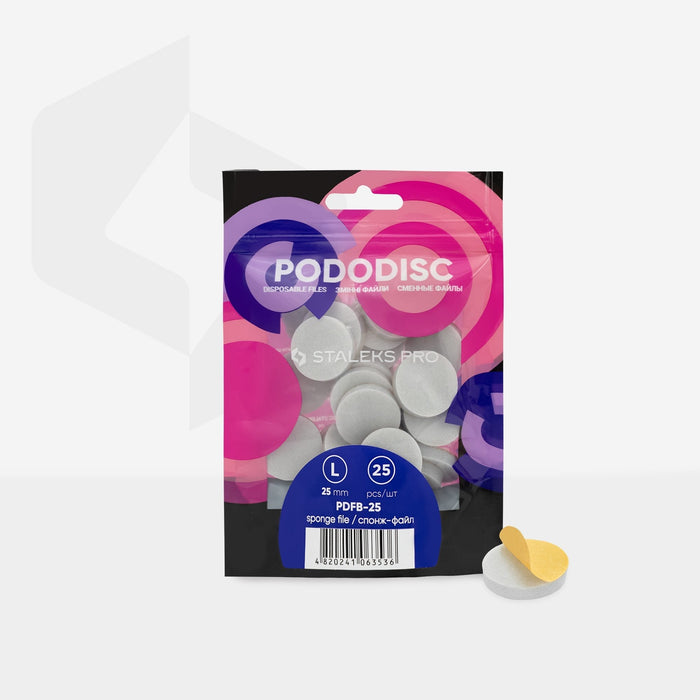 Disposable Sponge Files for PODODISC - EXPERT 25 Large (25 pcs)-Abrasives-STALEKS PRO-Gel Essentialz