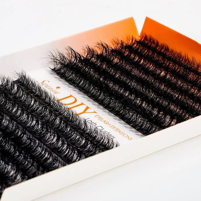 DIY 5D Fluffy Lash Clusters 50D+60D D curl 10-16MIX| Swaniya Lashes