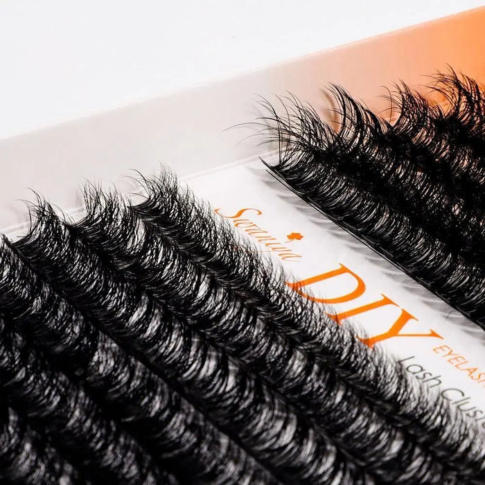 DIY 5D Fluffy Lash Clusters 50D+60D D curl 10-16MIX| Swaniya Lashes