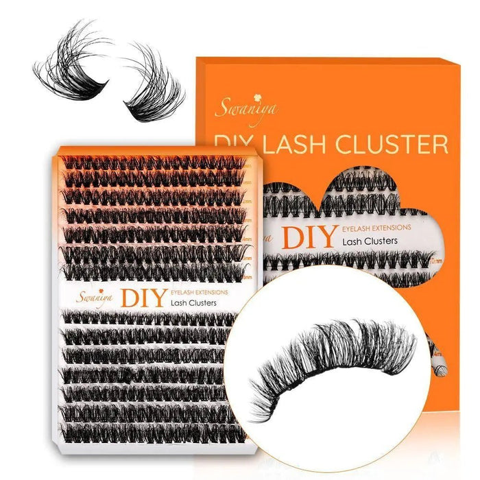 DIY 5D Fluffy Lash Clusters 50D+60D D curl 10-16MIX| Swaniya Lashes