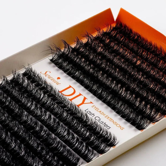 DIY 5D Fluffy Lash Clusters 50D+60D D curl 10-16MIX| Swaniya Lashes