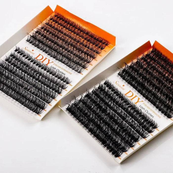 DIY 5D Fluffy Lash Clusters 50D+60D D curl 10-16MIX| Swaniya Lashes