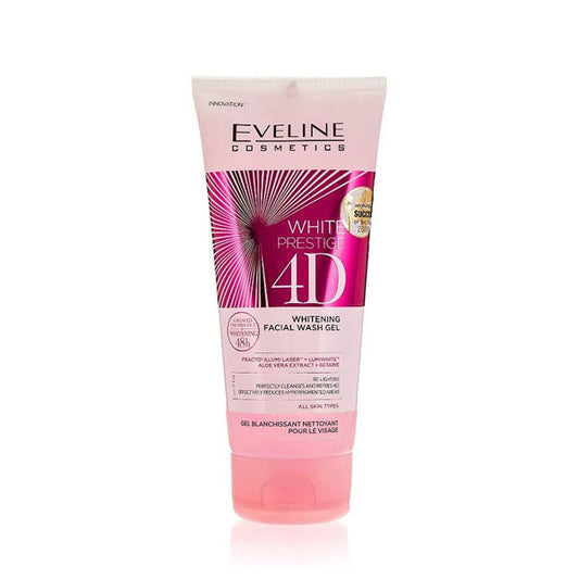 Eveline white prestige 4d whitening facial wash gel غسول البشرة بقوام جل من ايفيلين