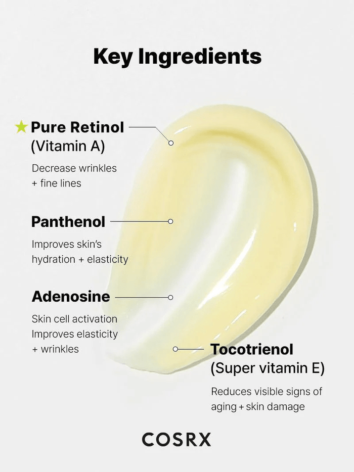 Cosrx The Retinol 0.1 Cream 20ml. كوسركس كريم الريتينول 0.1 - Princess Cosmetics Qatar