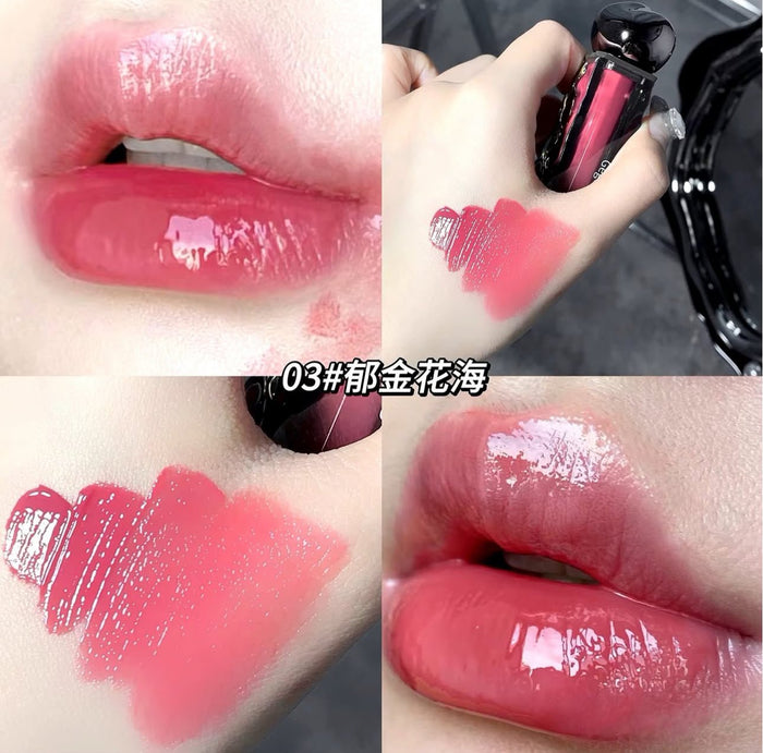 Gege Bear Iceberg Lava Moistened Lip Gloss 4.5g ملمع شفاه مرطب من جيجي بير آيسبيرج لافا - Princess Cosmetics Qatar