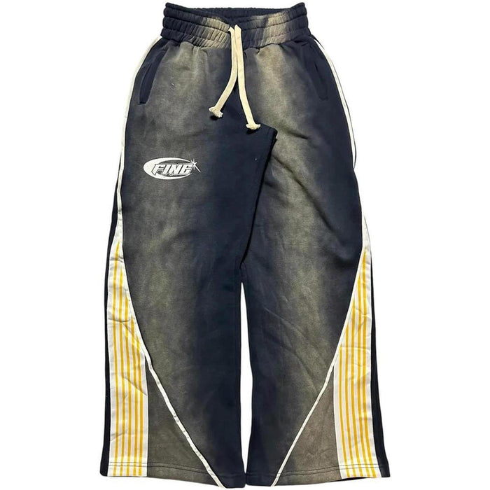 Fine Britches Sweatpants Navy Yellow