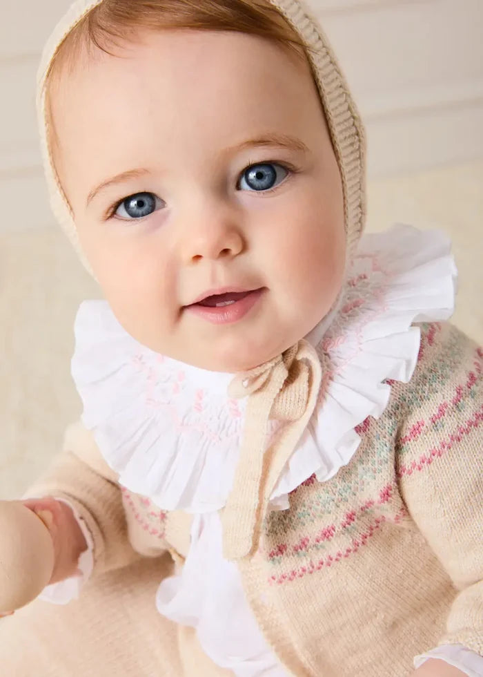 The Beige Fair Isle Knitted Set Newborn Look LOOK from Pepa London
