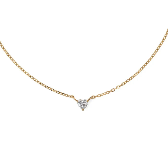 Heart Solitaire Necklace