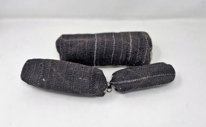 Himalayan Brown Natural Hemp Bags 3 Nestle Pouches w/Zippers