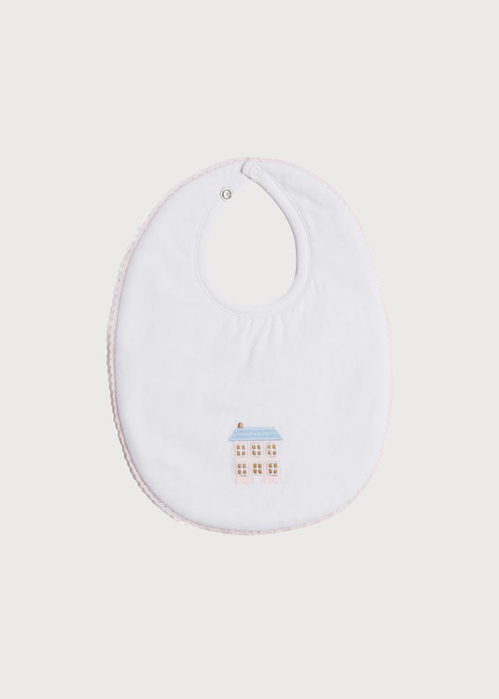 House Embroidered Cotton Bib ACCESSORIES from Pepa London