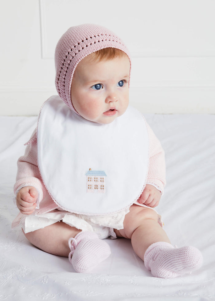 House Embroidered Cotton Bib ACCESSORIES from Pepa London
