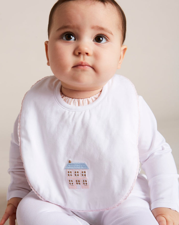 House Embroidered Cotton Bib ACCESSORIES from Pepa London