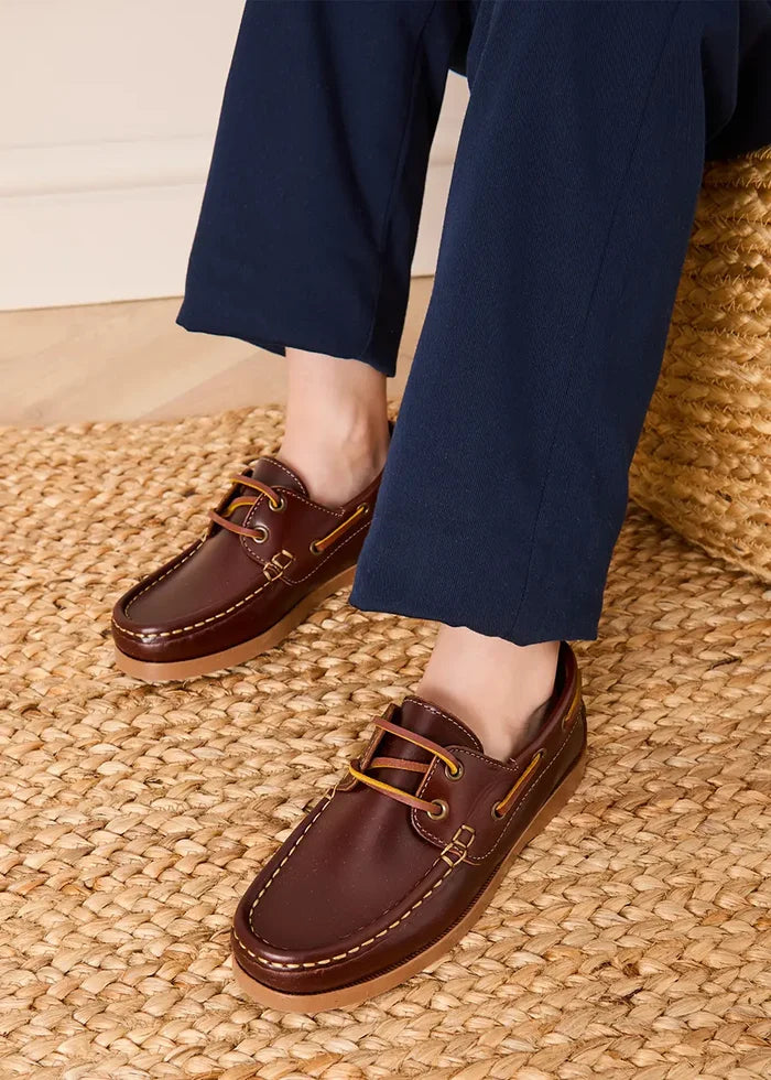 Leather Boat Shoes in Tan (26-35EU) SHOES from Pepa London