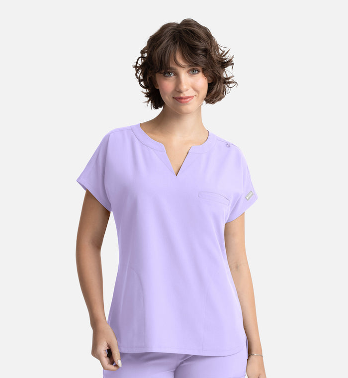 Maevn Momentum Dolman Tuck In Scrub Top
