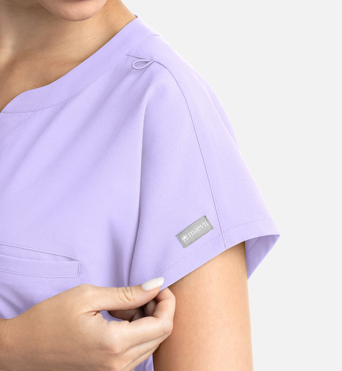 Maevn Momentum Dolman Tuck In Scrub Top