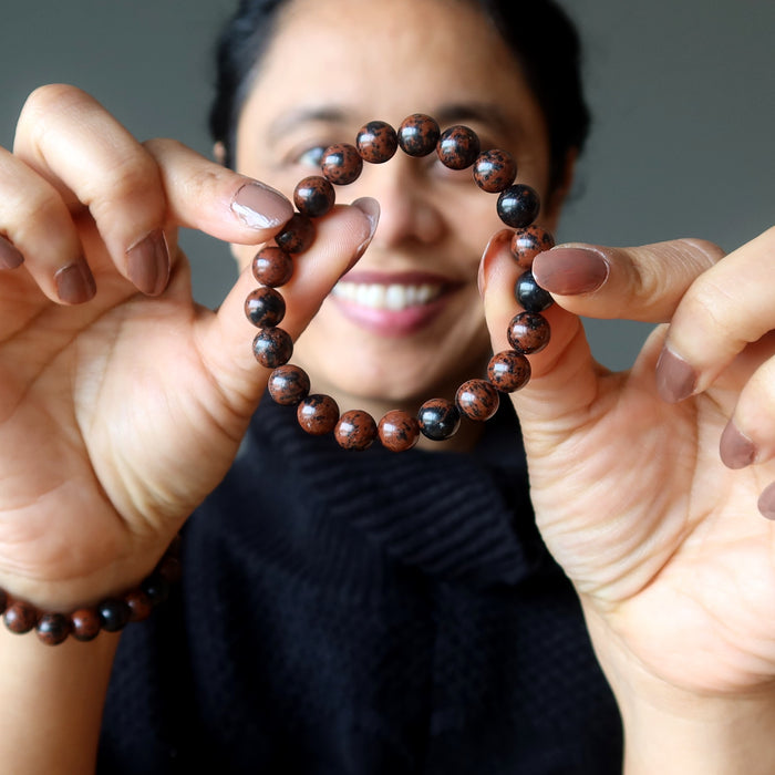 mahogany obsidian bracelet