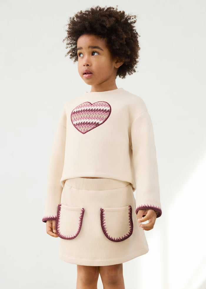Mayoral  2 Piece Heart Skirt Set