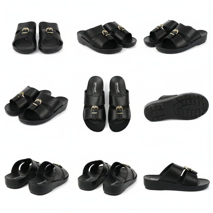 MEN SLIPPER MG-8320 BLACK