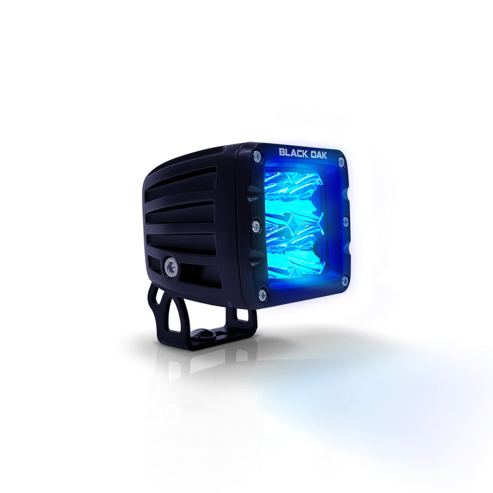 NEW - 2 Inch Blue Pod Light - Flood/Diffused Beam - Pro Series 3.0 (12W)