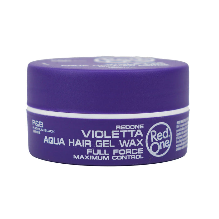 RedOne Aqua Gel Wax Violetta purple jar hair gel wax by REDONE for full force maximum control styling