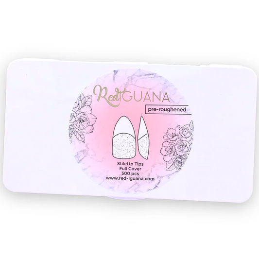 RI- Soft Gel Stiletto tips / Full Cover / Pre-Roughened-Nail Tips-Red Iguana LLC-Gel Essentialz
