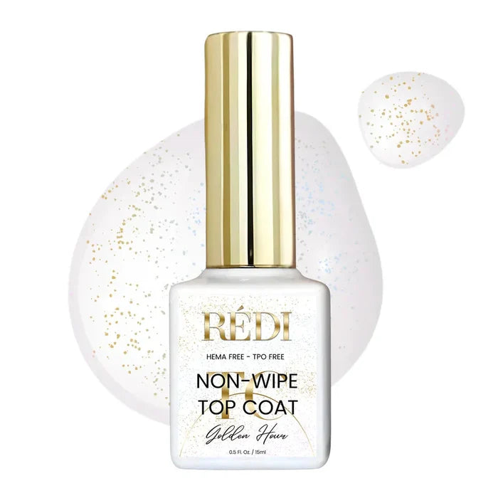RI- Top Coat Non-Wipe GOLDEN HOUR-Top Coats-Red Iguana LLC-Gel Essentialz
