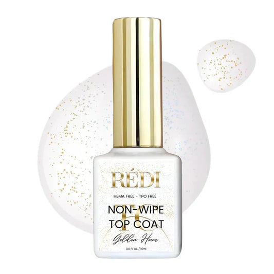 RI- Top Coat Non-Wipe GOLDEN HOUR-Top Coats-Red Iguana LLC-Gel Essentialz