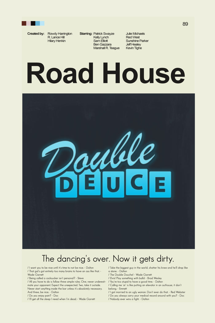 Road House Inspired Mid-Century Modern Print | 12"x18" or 18"x24" Print only
