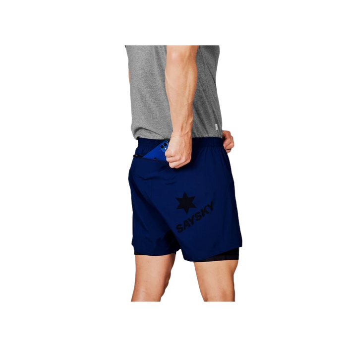 SAYSKY Pace 2 in 1 Shorts 5'' - Blue