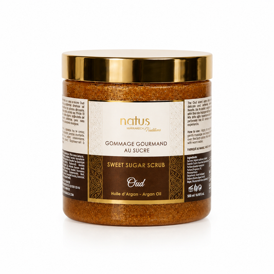 Scrub σώματος με ζάχαρη & Oud (500ml)