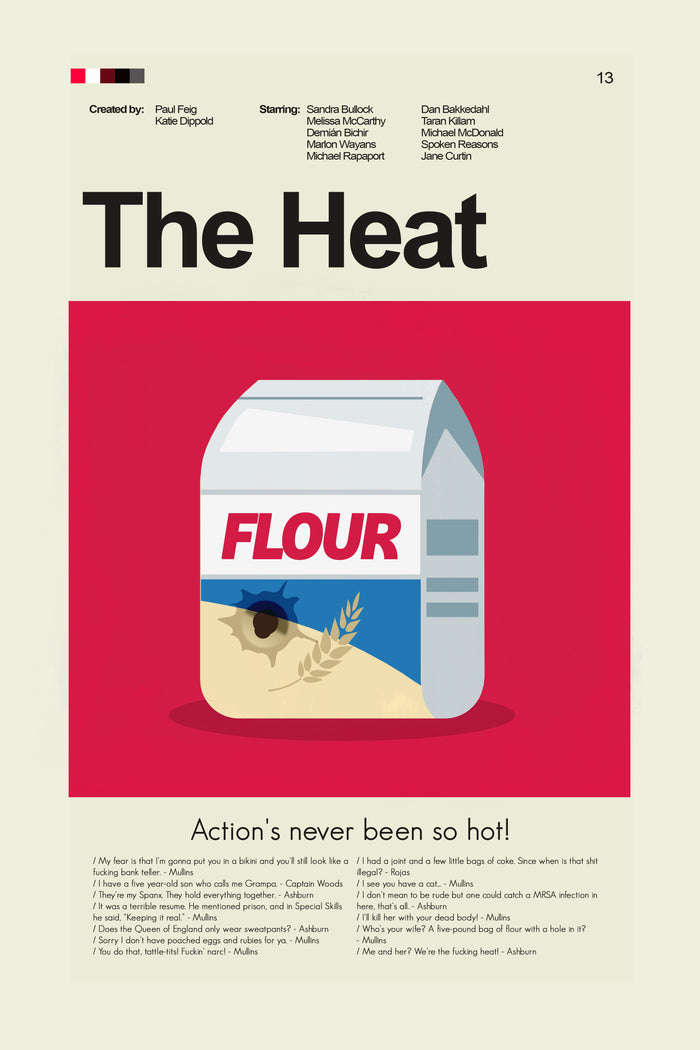 The Heat - Bag of Flour | 12"x18" or 18"x24" Print only