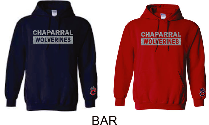 Wolverines Hooded Sweatshirt- 3 Designs-Matte or Glitter
